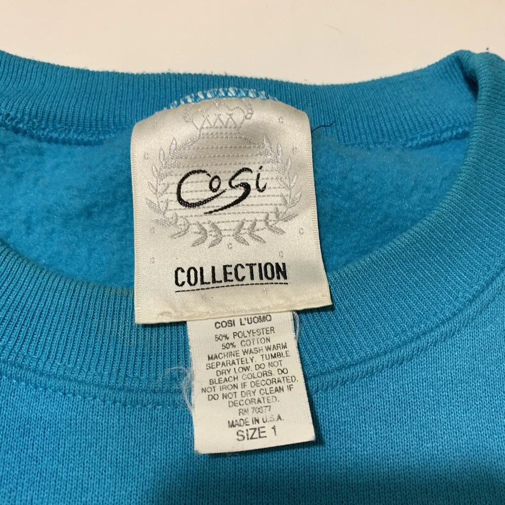 Cosi L Uomo Italy Sweatshirt Vintage 1980s United Colors Benetton Sweater USA